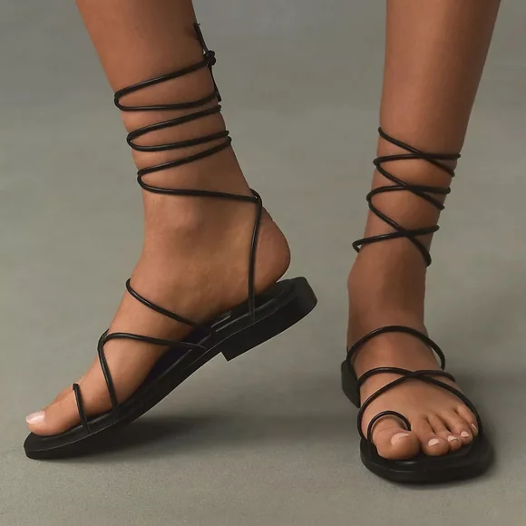 NEW ANTHRO | $80 Seychelles Leather Strappy Sandals - Picture 6 of 7